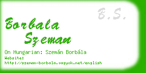 borbala szeman business card