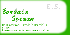 borbala szeman business card